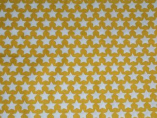 Bomuld carrygult med blå stjerner - oeko-tex. fint stof til legetæppe, ammepude eller andet til baby