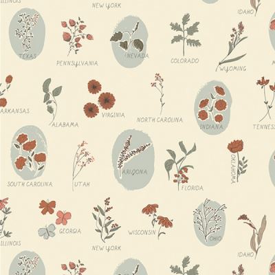 Art Gallery Fabrics - Roots of Nature - ROADSIDE WILDFLOWERS THREE - Layercake - AGF