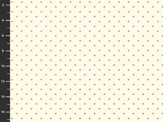 Offwhite bomuldsstof med pink prikker - en fat quarter fra Tula Pink - True Colors Tiny Dots Cosmic