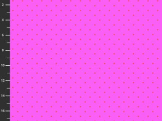 Lilla med orange prikker stof fra Tula Pink - kollektionen True Colors Dots - Thistle