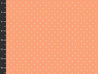 Orange med hvid prik stof fra Tula Pink - Kollektionen True Colors Tiny - Peachy