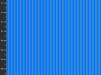 Blå med grøn strib stof fra Tula Pink fra kollektionen True Colors Tiny Stripes - Clarity er navnet på dette stof.
