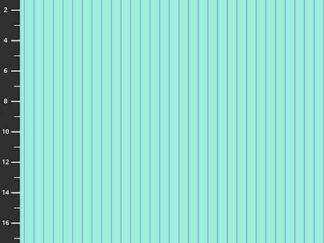 Turkis med mørklilla strib stof fra Tula Pink. Fra kollektionen True Colors Tiny Stripes- dette design hedder Misty