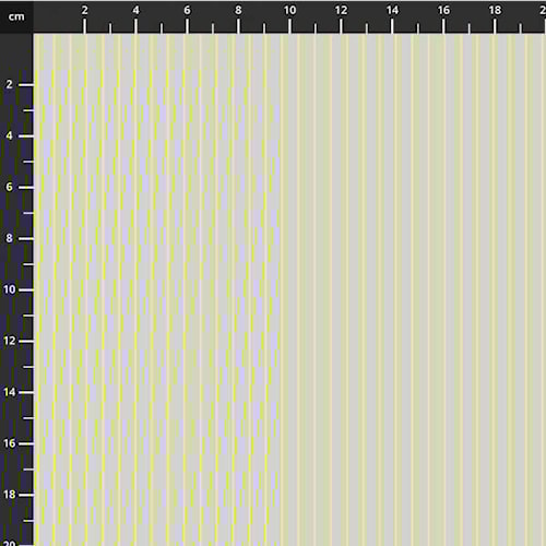 Grå med gul strib, stof fra Tula Pink - dette design er fra kollektionen True Colors Tiny og hedder Spark.